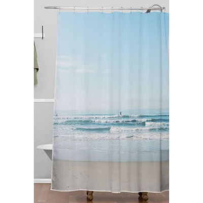 Bethany Young Photography California Surfing Shower Curtain Blue - Deny Designs 1 Bethany Young Photography California Surfing Shower Curtain Blue - Deny Designs