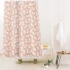 Little Arrow Vintage Floral Shower Curtain Pink - Deny Designs