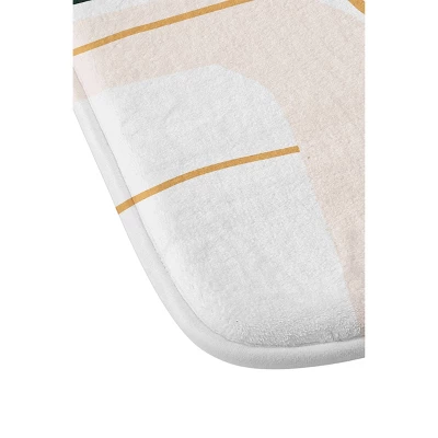 Aleeya Jones Unsettled Rainbow Memory Foam Bath Mat Blue/Pink - Deny Designs 2 Aleeya Jones Unsettled Rainbow Memory Foam Bath Mat Blue/Pink - Deny Designs - Image 2