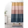 Colour Poems Minimal Retro Striped Memory Foam Bath Mat Blue/Pink - Deny Designs