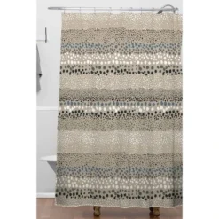 Ninola Design Little Textured Dots Shower Curtain Sand - Deny Designs