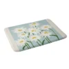 Gale Switzer Flower Market Oxeye Daisies Heavy Memory Foam Bath Mat Blue - Deny Designs
