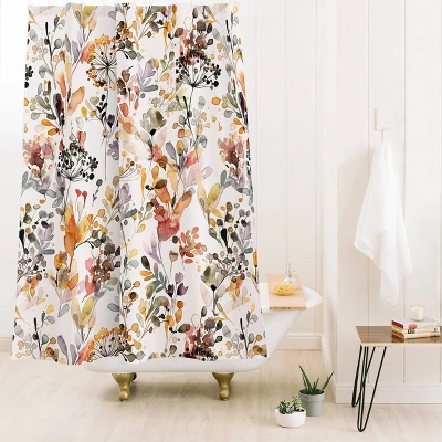 Wild Grasses Rustic Organic Holiday Shower Curtain - Deny Designs 1 Wild Grasses Rustic Organic Holiday Shower Curtain - Deny Designs