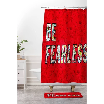 Little Arrow Design Co Multi Striped Shower Curtain Red - Deny Designs 2 Little Arrow Design Co Multi Striped Shower Curtain Red - Deny Designs - Image 2