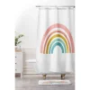 June Journal Minimalist Geometric Rainbow Memory Foam Bath Mat - Deny Designs
