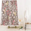 Monarch Garden Shower Curtain Brown - Deny Designs