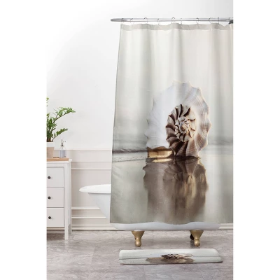 Bree Madden Seashell Shower Curtain Beige - Deny Designs 2 Bree Madden Seashell Shower Curtain Beige - Deny Designs - Image 2