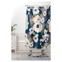 24""x36" Khristian A Howell Une Femme In Blue Cushion Bath Mat Blue - Deny Designs -Deny Designs Sales GUEST 8057b14b 357d 4569 be8e 9c8459490e9f