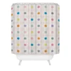 Schatzi Brown Retro Jumbo Daisy Pastel Shower Curtain Pink - Deny Designs