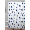 Marta Barragan Camarasa Night Garden Brushstrokes Shower Curtain Blue - Deny Designs