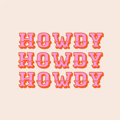 Morgan Elise Sevart Howdy Heavy Shower Curtain Pink - Deny Designs 2 Morgan Elise Sevart Howdy Heavy Shower Curtain Pink - Deny Designs - Image 2
