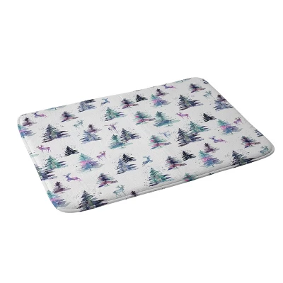 Ninola Design Deer And Trees Forest Pastel Memory Foam Bath Mat - Deny Designs 1 Ninola Design Deer And Trees Forest Pastel Memory Foam Bath Mat - Deny Designs