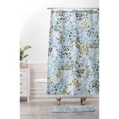 Blue Speckled Painting Watercolor Stains Shower Curtain Blue - Deny Designs -Deny Designs Sales GUEST 8e656b8e 2d6d 4bc8 a7c7 87197d9a320c