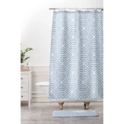 Emmie K Spring Bloom Dot Pale Shower Curtain Blue - Deny Designs -Deny Designs Sales GUEST 9a06829a ce20 4786 bb2e 6404ee13cc5d