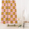 June Journal Autumn Checkerboard Shower Curtain Cream - Deny Designs