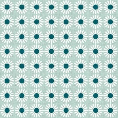 Schatzi Brown Retro Jumbo Daisy Mint Shower Curtain White - Deny Designs 1 Schatzi Brown Retro Jumbo Daisy Mint Shower Curtain White - Deny Designs