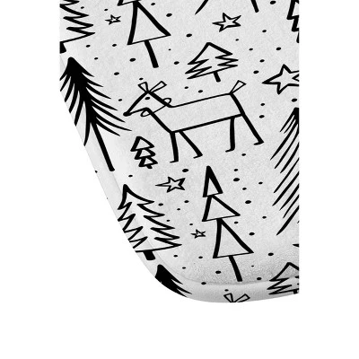 Heather Dutton Winter Wonderland Christmas Memory Foam Bath Mat Black/White - Deny Designs 2 Heather Dutton Winter Wonderland Christmas Memory Foam Bath Mat Black/White - Deny Designs - Image 2