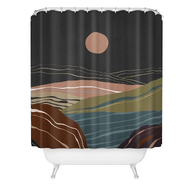 Viviana Gonzalez Mineral Inspired Landscapes 2 Shower Curtain Pink - Deny Designs 2 Viviana Gonzalez Mineral Inspired Landscapes 2 Shower Curtain Pink - Deny Designs - Image 2