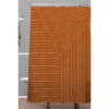 Summer Sun Home Art Lines Shower Curtain Rust - Deny Designs