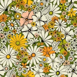 Jenean Morrison Counting Flowers In The 1960s Shower Curtain Black - Deny Designs -Deny Designs Sales GUEST add67d9c 7bcc 42b2 bf28 a6024ac40dc7