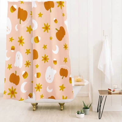 Is It Fall Yet In Peach Shower Curtain - Deny Designs 1 Is It Fall Yet In Peach Shower Curtain - Deny Designs