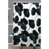 83 Oranges Dark Leaves Shower Curtain Black/White - Deny Designs