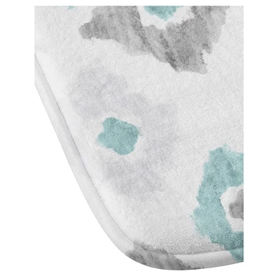 Social Proper Quiet Ikat Cushion Bath Mat Blue - Deny Designs 2 Social Proper Quiet Ikat Cushion Bath Mat Blue - Deny Designs - Image 2