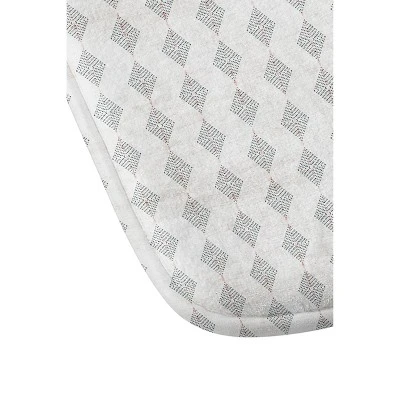 Holli Zollinger Boho Diamond Memory Foam Bath Mat White - Deny Designs 1 Holli Zollinger Boho Diamond Memory Foam Bath Mat White - Deny Designs