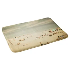 Shannon Clark Vintage Beach Cushion Bath Mat Tan - Deny Designs