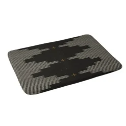Allie Falcon Southwestern Minimalist Heavy Memory Foam Bath Mat Black - Deny Designs