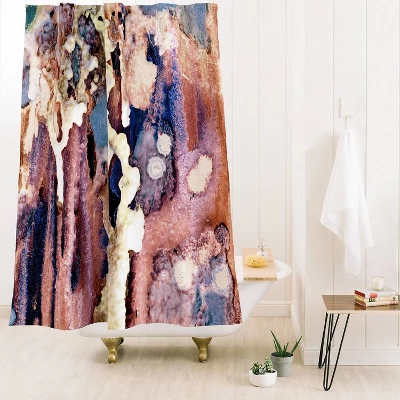 CayenaBlanca Lazulite Shower Curtain Pink - Deny Designs 2 CayenaBlanca Lazulite Shower Curtain Pink - Deny Designs - Image 2