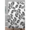 Julia Da Rocha Leaves Shower Curtain Black/White - Deny Designs