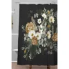 Iveta Abolina Paloma Night Shower Curtain Black - Deny Designs