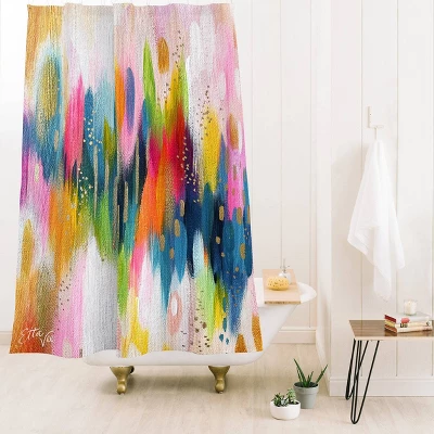 Brushstroke Shower Curtain - Deny Designs 1 Brushstroke Shower Curtain - Deny Designs