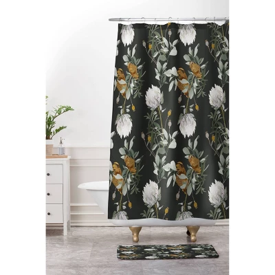 Iveta Abolina Helaine Night Memory Foam Bath Mat Black - Deny Designs 2 Iveta Abolina Helaine Night Memory Foam Bath Mat Black - Deny Designs - Image 2