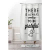 Allyson Johnson Something To Be Grateful For Shower Curtain Black - Deny Designs
