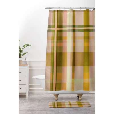 Alisa Galitsyna Colorful Plaid I Bath Mat Pink - Deny Designs 1 Alisa Galitsyna Colorful Plaid I Bath Mat Pink - Deny Designs