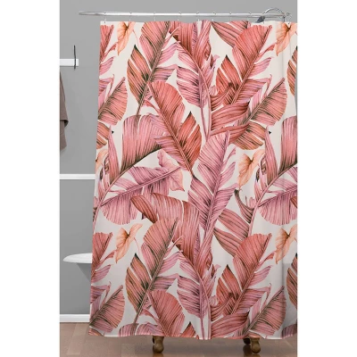 Marta Barragan Camarasa Jungle Paradise Shower Curtain Pink - Deny Designs 1 Marta Barragan Camarasa Jungle Paradise Shower Curtain Pink - Deny Designs