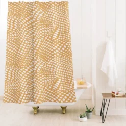 Dune Dots 3 Shower Curtain - Deny Designs