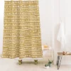 Alisa Galitsyna Simple Hand Drawn Pattern XI Shower Curtain Yellow - Deny Designs