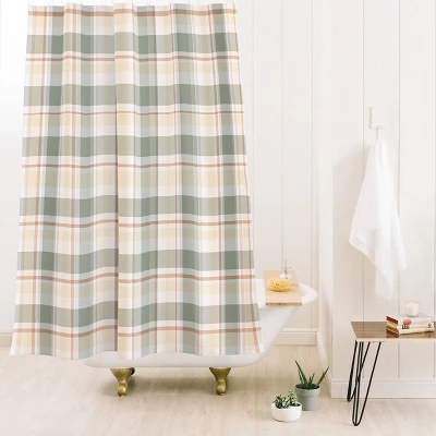 Light Cottage Plaid Shower Curtain - Deny Designs 1 Light Cottage Plaid Shower Curtain - Deny Designs