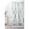 Quiet Ikat Shower Curtain Gray - Deny Designs