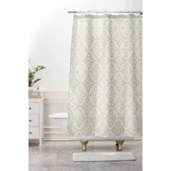 Nothing But Neutral Memory Foam Bath Mat And Shower Curtain Collection - Deny Designs