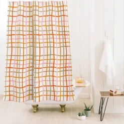 Artyguava Shower Curtain Red - Deny Designs