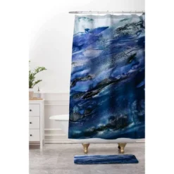 Iris Lehnhardt Floating Memory Foam Bath Mat Blue - Deny Designs -Deny Designs Sales GUEST e2e22d98 34e0 48d2 98c4 18ece7767543