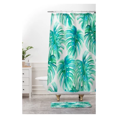 Jacqueline Maldonado Paradise Palms Bath Rugs And Mats Green 24" X 36" - Deny Designs 1 Jacqueline Maldonado Paradise Palms Bath Rugs And Mats Green 24" X 36" - Deny Designs