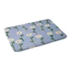 Cute Little Flowers Bath Mat Blue - Deny Designs