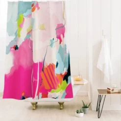 Sky Shower Curtain Green - Deny Designs