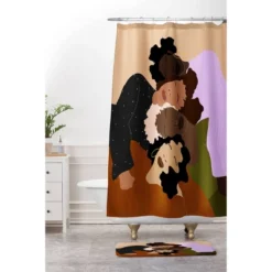 Studio 1514 Brooklyn Sisterhood Memory Foam Bath Mat Brown - Deny Designs