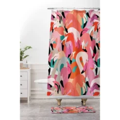 Flamingos Bath Mat (36"x24") Pink - Deny Designs -Deny Designs Sales GUEST fdeb40cb 7d03 4985 b3b5 875a37c959e2
